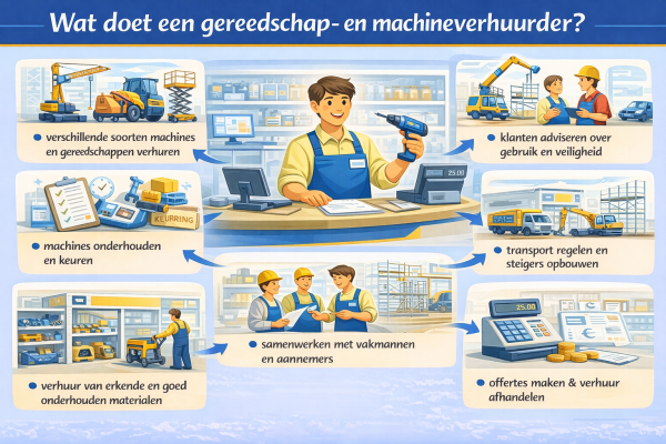 Wat doet een gereedschap- en machineverhuurder